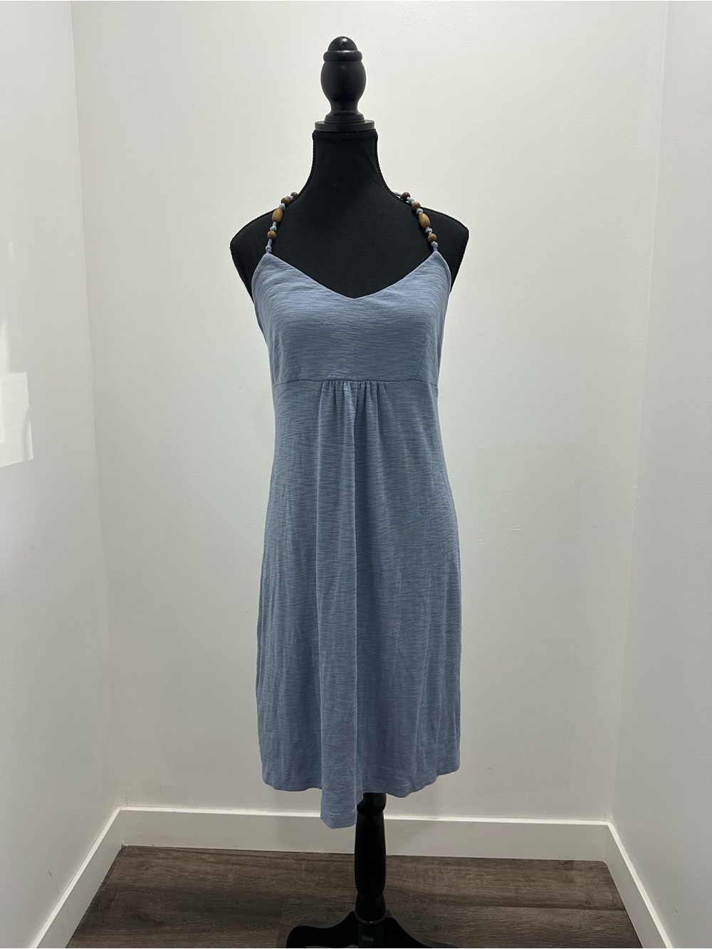 Tommy Bahama Light Blue Beaded-Strap Midi Dress